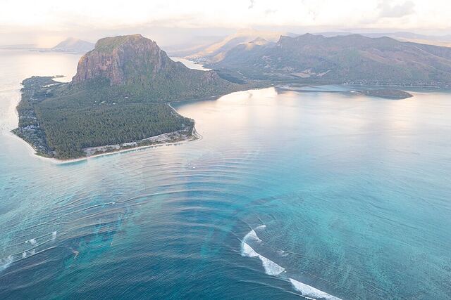 Survol de l'île en hélicoptère